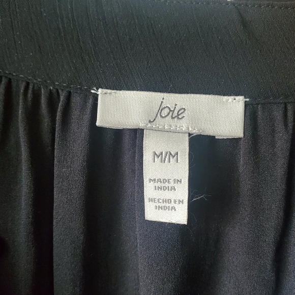 New without tags $378 Joie Balloon Sleeve Dress black caviar Size Medium - Picture 4 of 5